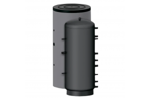 Juodo plieno akumuliacinė 300L talpa Sunsystem su 2 šilumokaičiais PR2 300